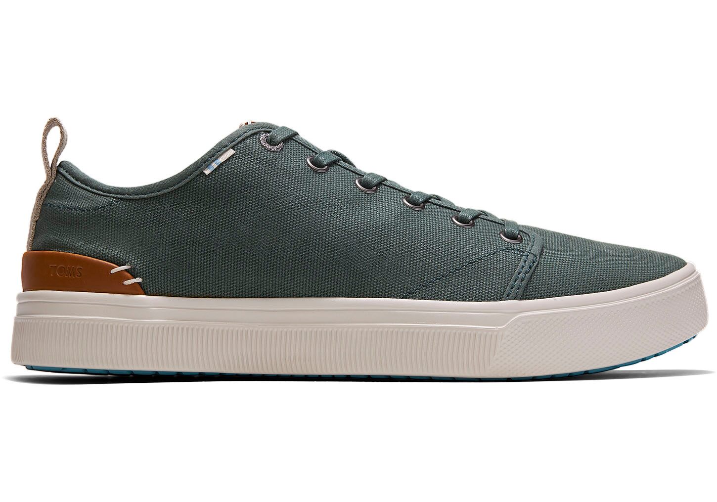 Toms TRVL LITE Heritage Canvas - Mens Low Sneakers - Green - NZ - 619084TKM